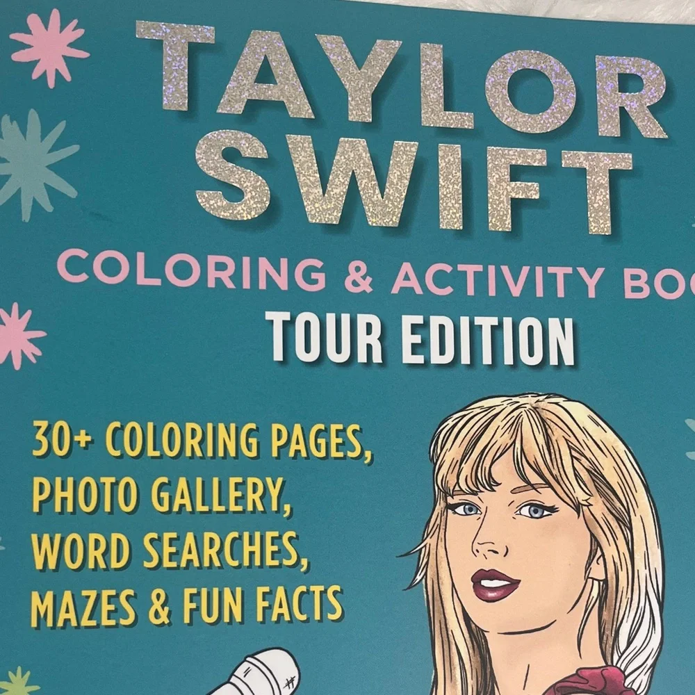 New Taylor Swift Coloring & Activity Book with Colored Pencils - Picture 3 of 6
